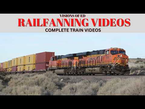 High Desert Railfanning Intermodal Container Trains & More