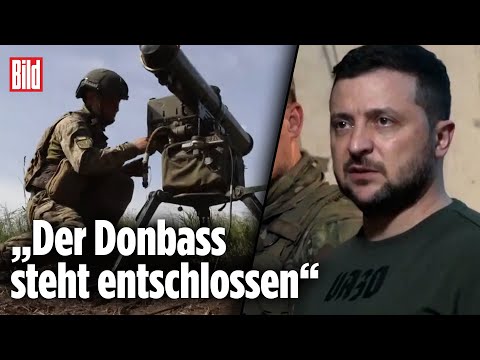Selenskyj an der Front: Präsident reist in die Kriegshölle im Donbass | Ukraine-Krieg