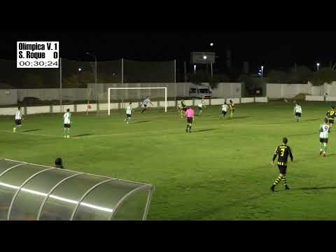 Resumen del partido de fútbol entre la Olímpica Valverdeña y el San Roque de Lepe