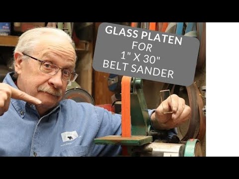 Glass Platen for 1" x 30"  Belt Grinders