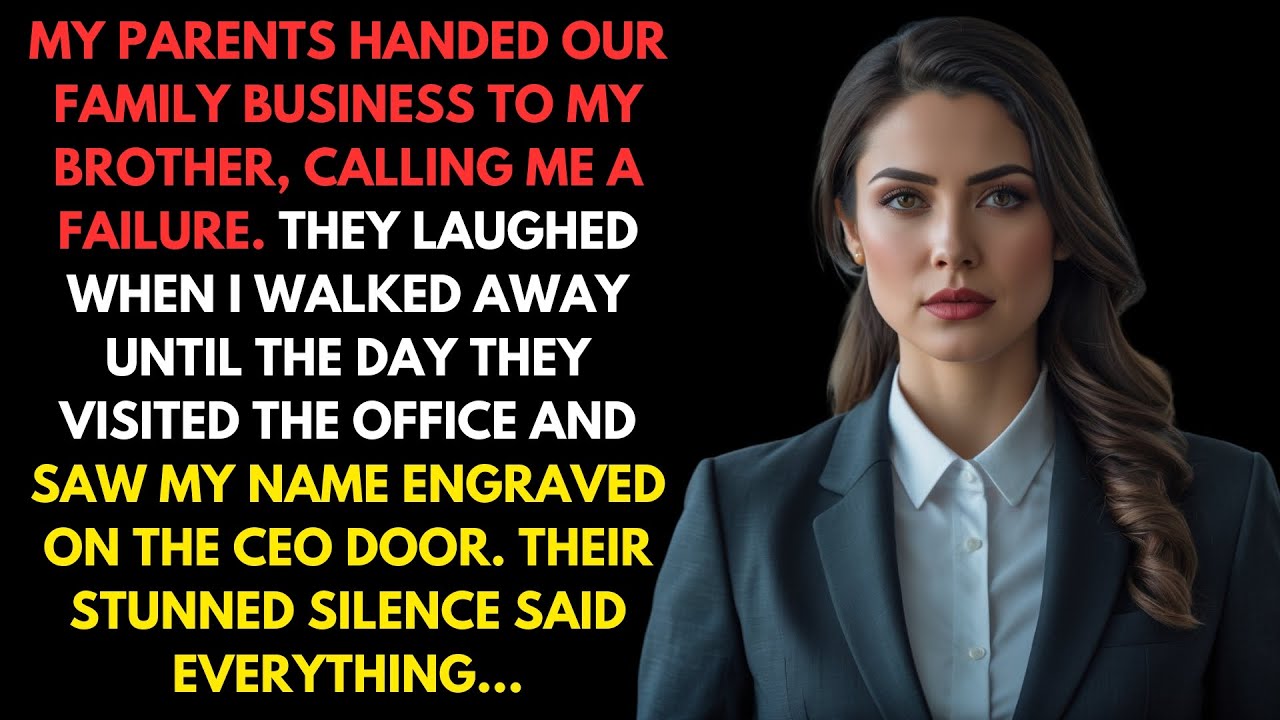 Parents Gave Our Family Business To My Brother, Then My Name Appeared On The CEO Door...