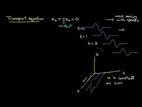 Partial Differential Equations 03: Transport equation, derivation