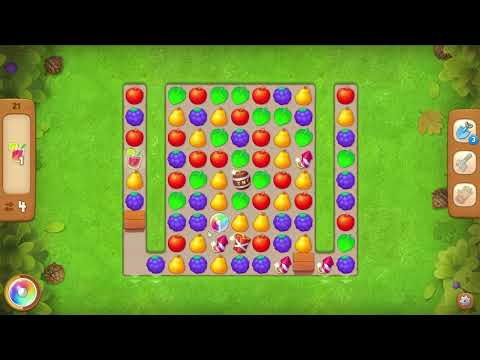 Gardenscapes level 21 No Boosters - 13 Moves 🌱 Gameplay Walkthrough (Android, iOS) Playrix
