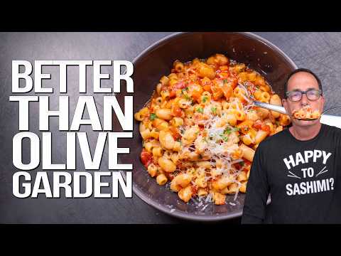 AN INCREDIBLY EASY / DELICIOUS ONE PAN DINNER (BETTER THAN AT OLIVE GARDEN!) | SAM THE COOKING GUY