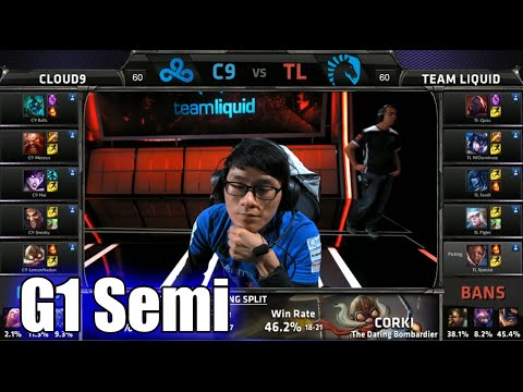 Cloud 9 vs Team Liquid | Game 1 Semi Finals S5 NA LCS Spring 2015 playoffs | C9 vs TL G1 VOD