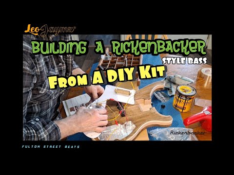 Building the DIY Rickenbacker Style Bass Guitar kit by Leo Jaymz