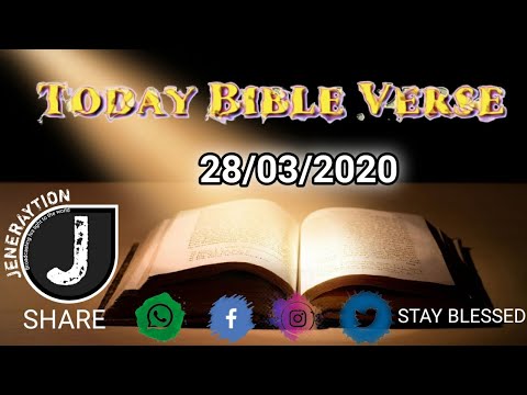 Praise the Lord - Everyone | இன்றைய மன்னா - Today Bible Verse | Words in Tamil & English 28/03/2020