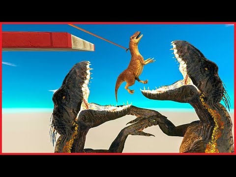 DON'T GET DRAG AND BAIT TO INDORAPTOR - Animal Revolt Battle Simulator