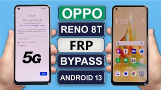 OPPO RENO 8T CPH2505 ANDROID 13 FRP UNLOCK/BYPASS WITHOUT PC✅ OPPO RENO 8T 5G FRP BYPASS ANDROID 13✅