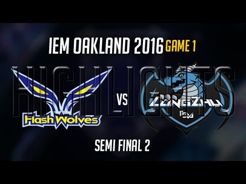 Flash Wolves vs Longzhu Gaming Highlights Game 1, IEM Oakland 2016 Semifinal, FW vs LZG G1