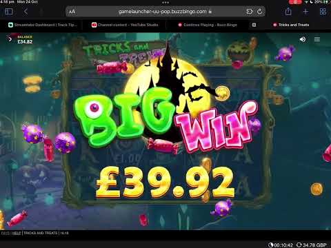 🎃👻 Tricks and Treats 👻🎃 Halloween slot Good Win 💥 #slots #supersmiley