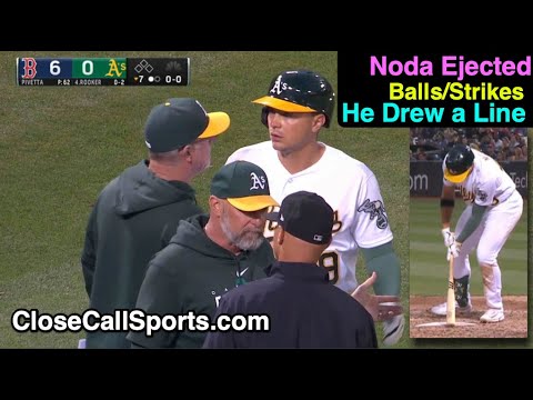 E150 - Ryan Noda Draws Line and Ejected After Strikeout; Noda Had Disputed Earlier Strike 2 Call
