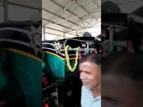 105 years old steam loco along with 3 coaches was organised at Neral station  #HeritageDay2022