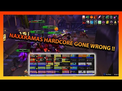 NAXXRAMAS HARDCORE GONE WRONG !! | AQ20 Hardcore Raid Wipe | WoW Classic Moments #25 | #hcwow