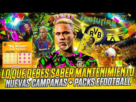 eFootball Se Actualiza🚨Al Fin Revelado Neymar Rubio GRATIS!🎁Confirmado en Tesoros Treasure Link🇧🇷✅