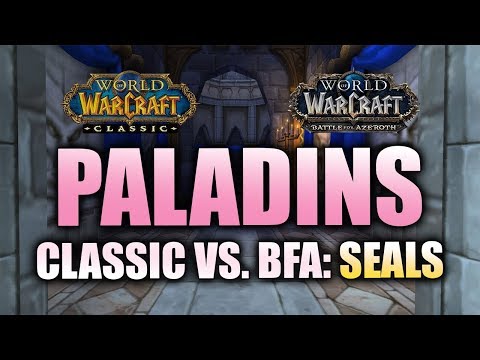 WoW Classic vs. BfA Paladins: Seals Overview