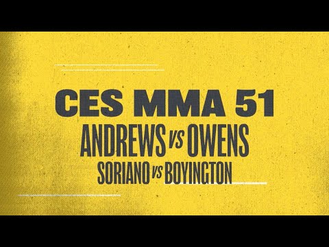 CES MMA 51 Results: Two Title Fights & UFC Veteran Sean Soriano Highlight This Card