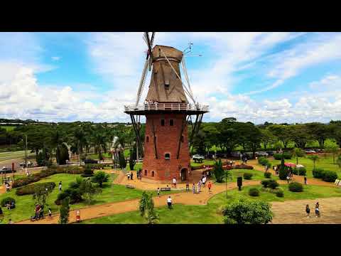 Filmagem de drone em Holambra - Moinho Povos Unidos - São Paulo - Brasil