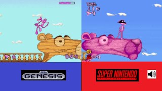 SNES vs Genesis Pink Panther playthrough