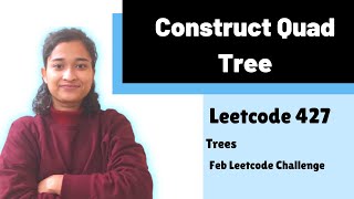 YouTube video 'Construct Quad Tree | Leetcode 427 | Recursion'