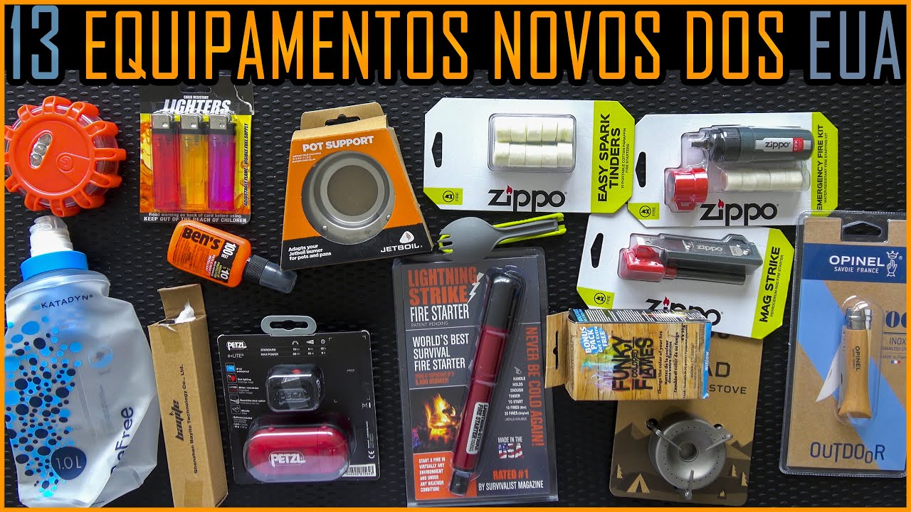13 Equipamentos dos EUA para Camping e Sobrevivência