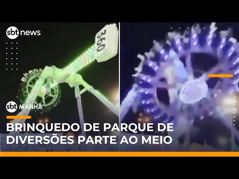 Brinquedo quebra no ar e deixa 23 feridos em parque na Arábia Saudita | #SBTManhã