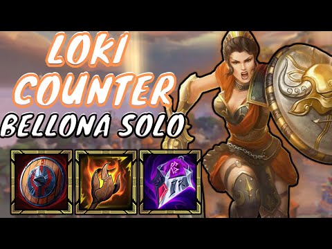 LOKI SOLO COUNTER! | Smite Season 9 Conquest | BELLONA VS SPAM LAUGHING FREEZING LOKI