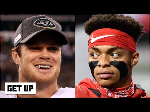 噴氣機該留住薩姆-達諾德還是選賈斯汀-菲爾茲？起床辯論 (Should the Jets keep Sam Darnold or draft Justin Fields? Get Up debates)