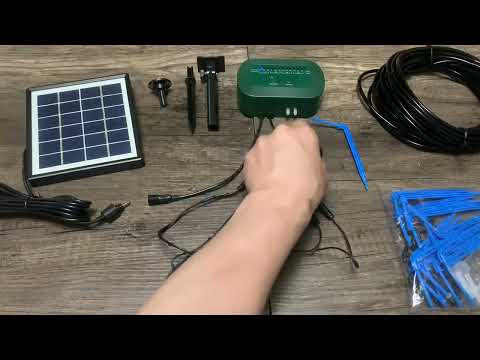 AnseTo Kit Arrosage Automatique Solaire pour Jardin, Pratique et respect de la nature