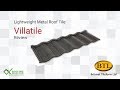 Britmet - Villatile Plus - Lightweight Metal Roof Tile - Rustic Brown (0.9mm)