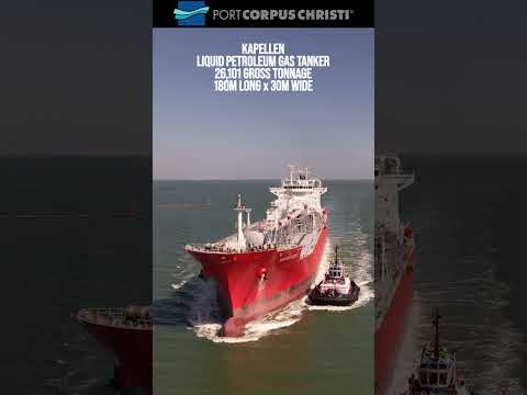 Kapellen arriving at Port Corpus Christi #shorts #ship #vessel
