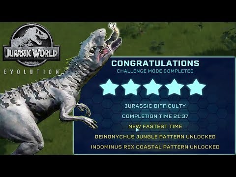 Jurassic World Challenge Mode on hardest difficulty completed in 21 hours 37 minutes!