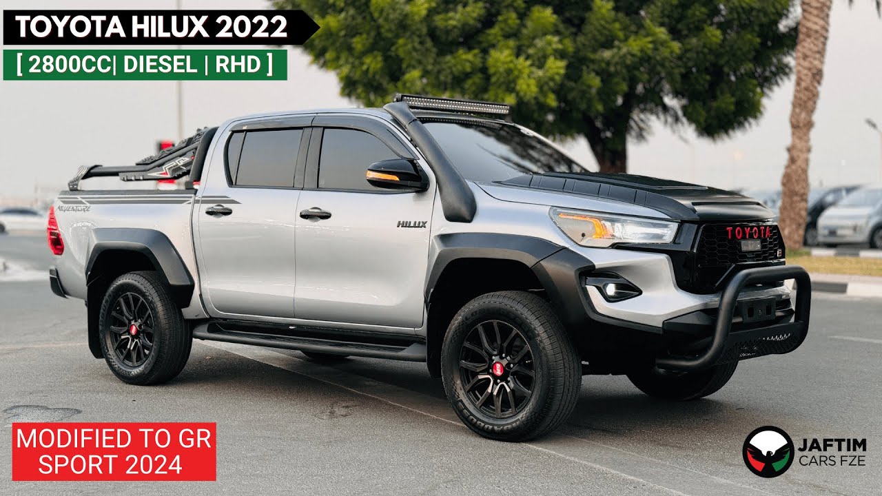 Toyota Hilux MODIFIED TO GR SPORTS 2024 MODEL | RHD | 2.8L DIESEL | 2022 | ROOF MOUNTED LED STRIP LIIGHTS video