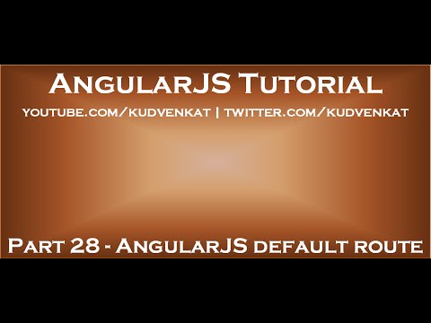 AngularJS default route