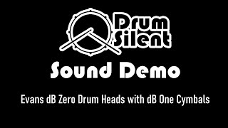 Video thumbnail for Evans dB Zero Drum Heads with dB One Cymbals Sound Levels by Drum Silent