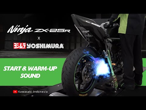 Kawasaki Ninja ZX-25R x Yoshimura: Start & Warm-up [Sound ...