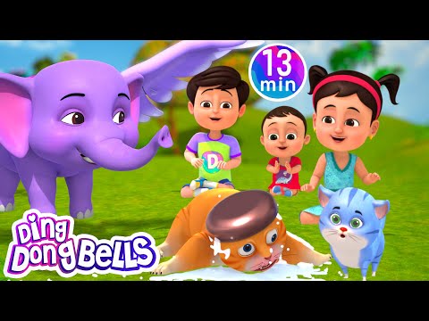 Billi Mausi Billi Mausi + More Hindi Nursery Rhyme Songs for Kids🐱🐱🐱 | Kids Rhymes |Ding Dong Bells