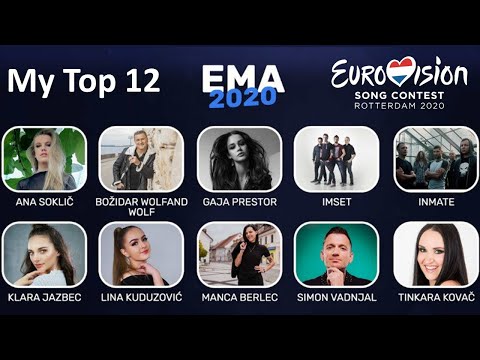 EMA 2020 – National Selection - My Top 12 – Slovenia Eurovision 2020