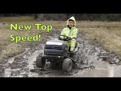 44 MPH on Lawn Mower!