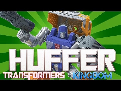 TRANSFORMERS KINGDOM DELUXE CLASS HUFFER VIDEO REVIEW