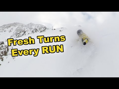 Snowboarding INSANELY Empty Powder Day  - (Season 6, Day 42)