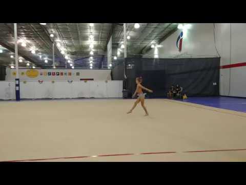 Jocelyn S. Rhythmic Gymnastics Floor Routine - April 2018