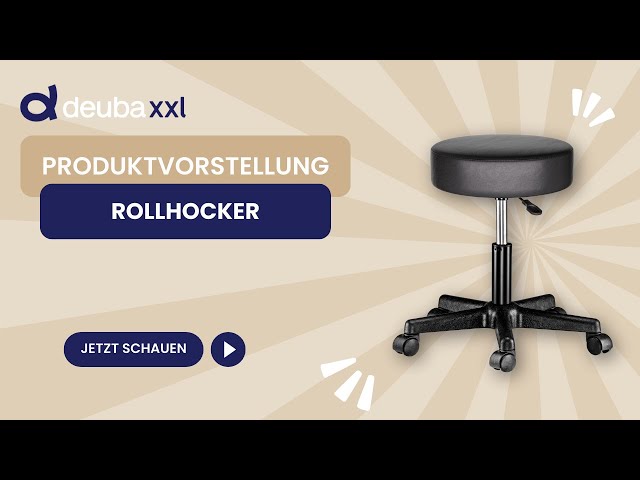 Vidéo teaser pour CASARIA® Rollhocker Kunstleder 360° drehbar