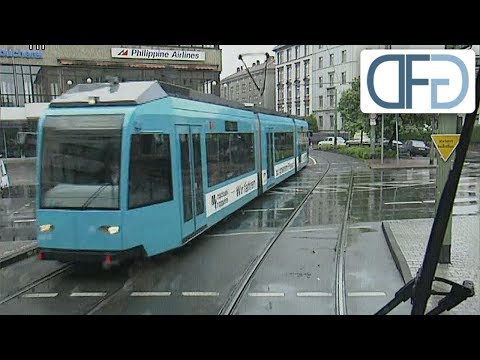 Führerstandsmitfahrt Linie 14 durch Frankfurt 1996 (Straßenbahn von Neu Isenburg bis Bornheim)