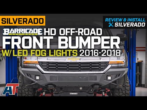 2016-2018 Silverado 1500 Barricade HD Off-Road Front Bumper w/ LED Fog Lights Review & Install
