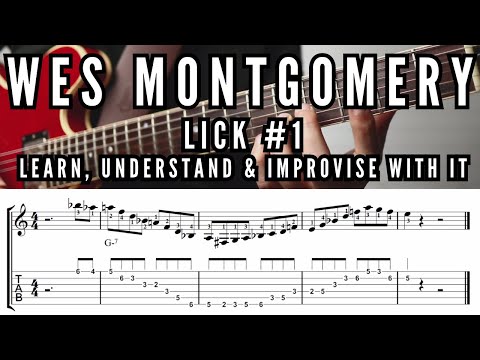 How to Learn Jazz Vocabulary Efficiently | Wes Montgomery Jazz Guitar Lick Lesson #1