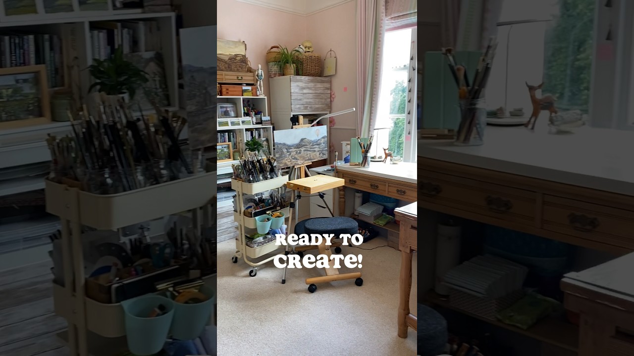 Satisfying ART STUDIO DEEP CLEAN #art #cleaning