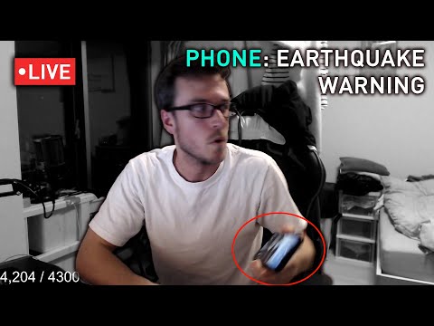 Streamer Experiences Live Earthquake