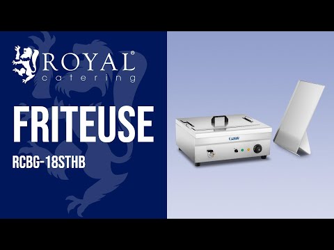 Video - Friteuse - 18 liter - 3.200 W - koude zone