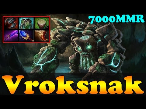 Dota 2 - Vroksnak 7000 MMR Plays Tiny Vol 3 - Ranked Match Gameplay!